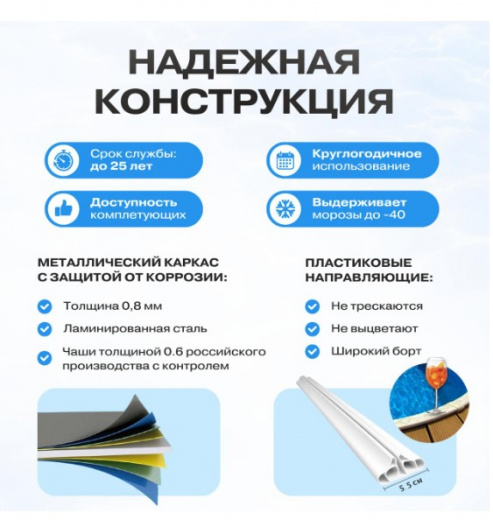 Круглый бассейн Гигабасс 2 х 1,5 м