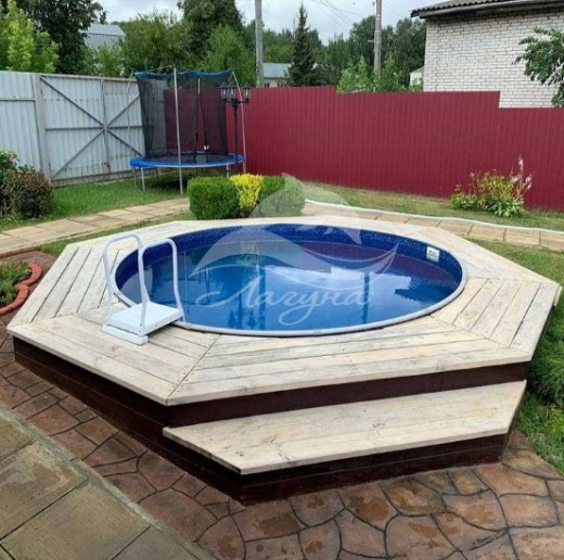 Круглый бассейн ЛАГУНА 3,5 х 1,25 м
